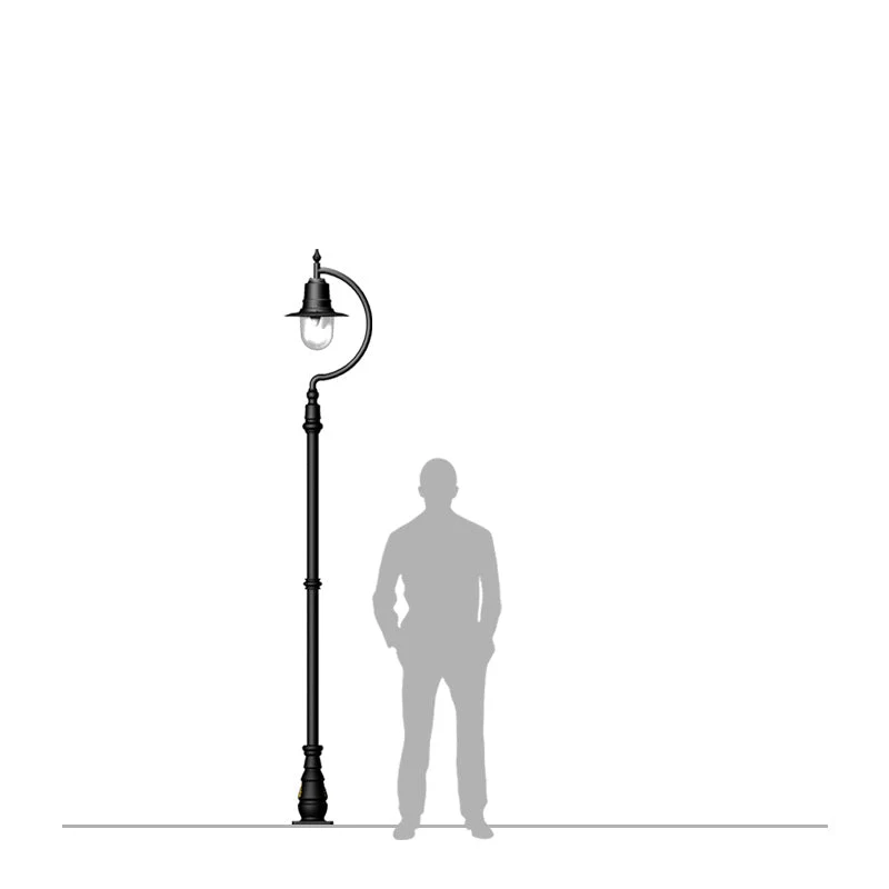 Rowsley 1Lt Teardrop Lamp Post - Cast Iron/Copper - Image 40