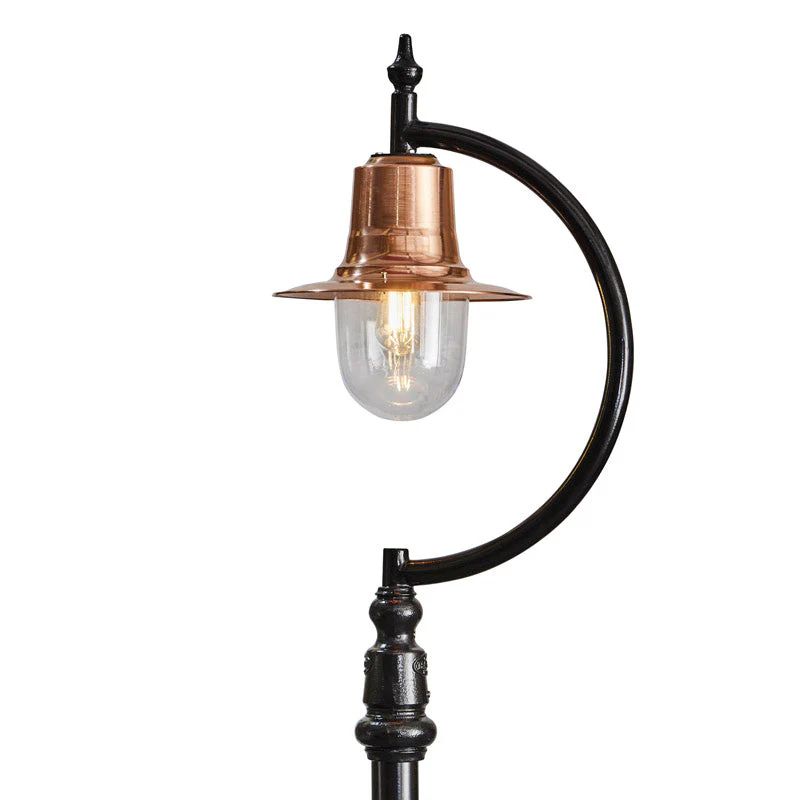 Rowsley 1Lt Teardrop Lamp Post - Cast Iron/Copper - Image 44