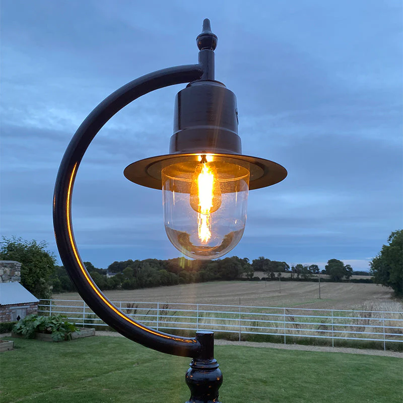 Rowsley 1Lt Teardrop Lamp Post - Cast Iron/Copper - Image 45