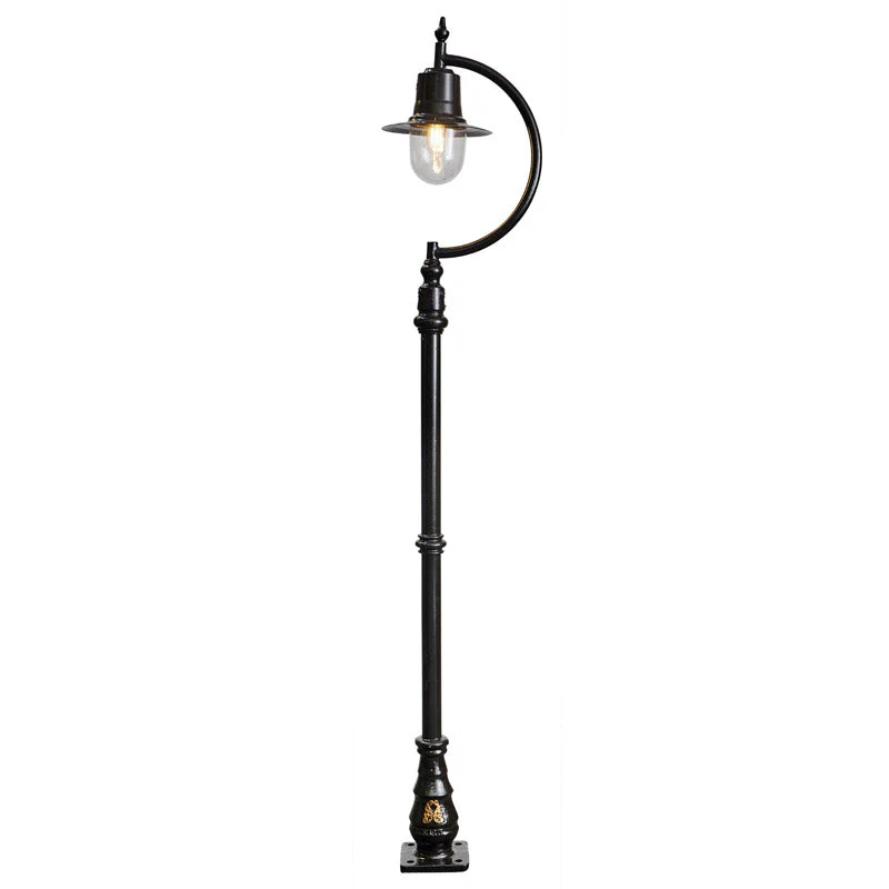 Rowsley 1Lt Teardrop Lamp Post - Cast Iron/Copper - Image 5