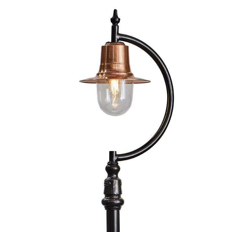 Rowsley 1Lt Teardrop Lamp Post - Cast Iron/Copper - Image 50