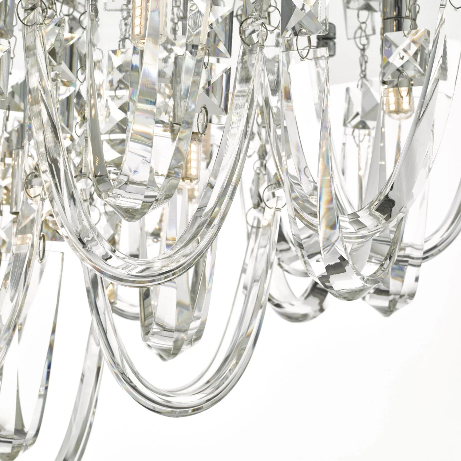 Roxanne 7Lt Flush Light  - Polished Chrome & Crystal - Image 6