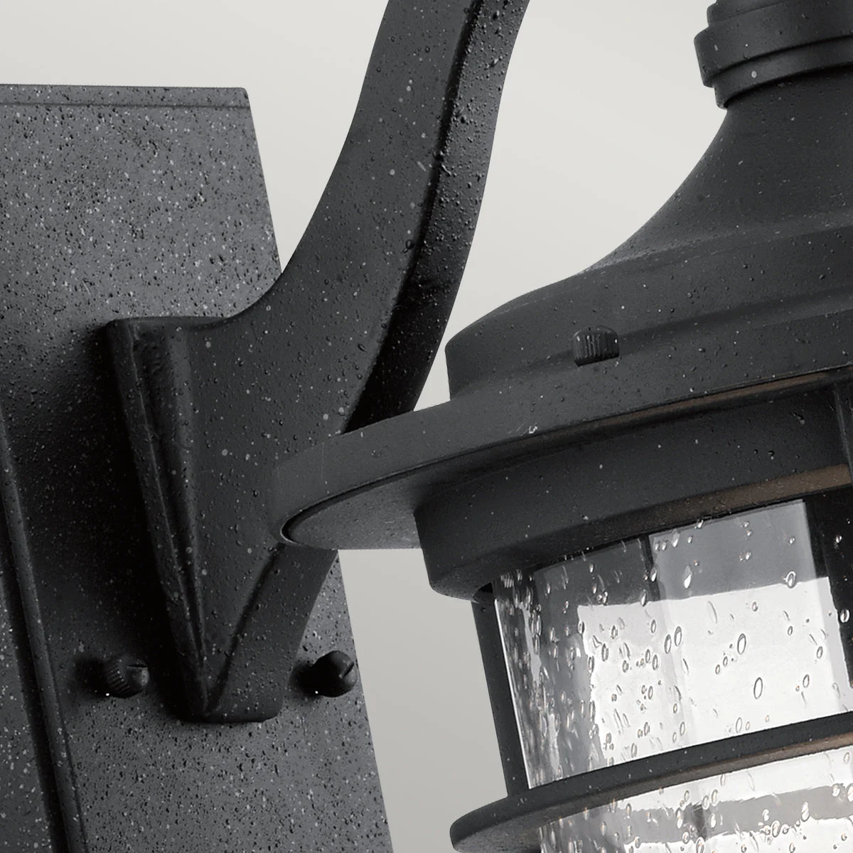 Royal Marine Small/Medium Wall Lantern - Distressed Black Finish - Image 9