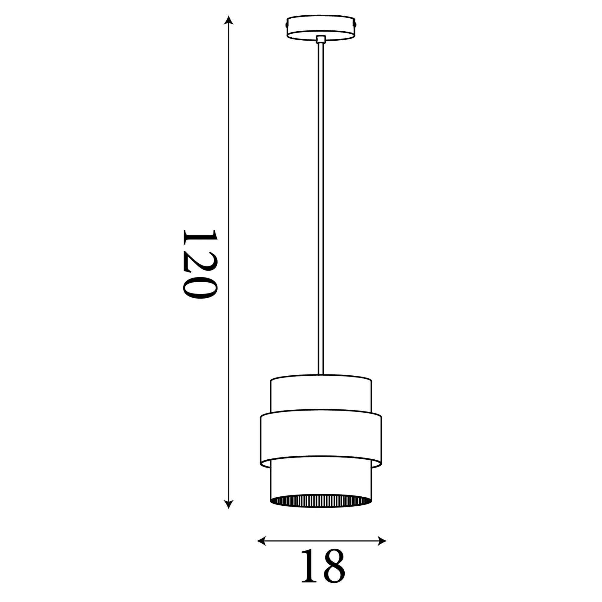 Royal Pendant, Convertible to SemiFlush -Sand Finish - Image 2
