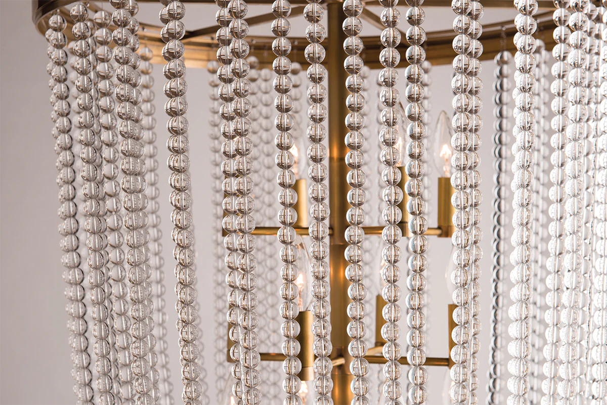 Royalton 6Lt Pendant- Polished Nickel/Aged Brass - Image 4