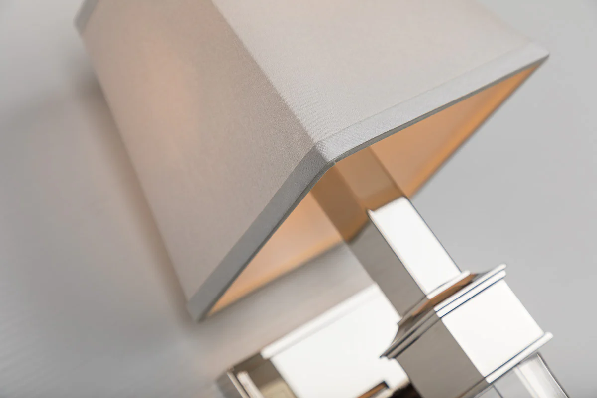 Ruskin 1Lt Wall Sconce- Polished Nickel/ Aged Brass - Image 5