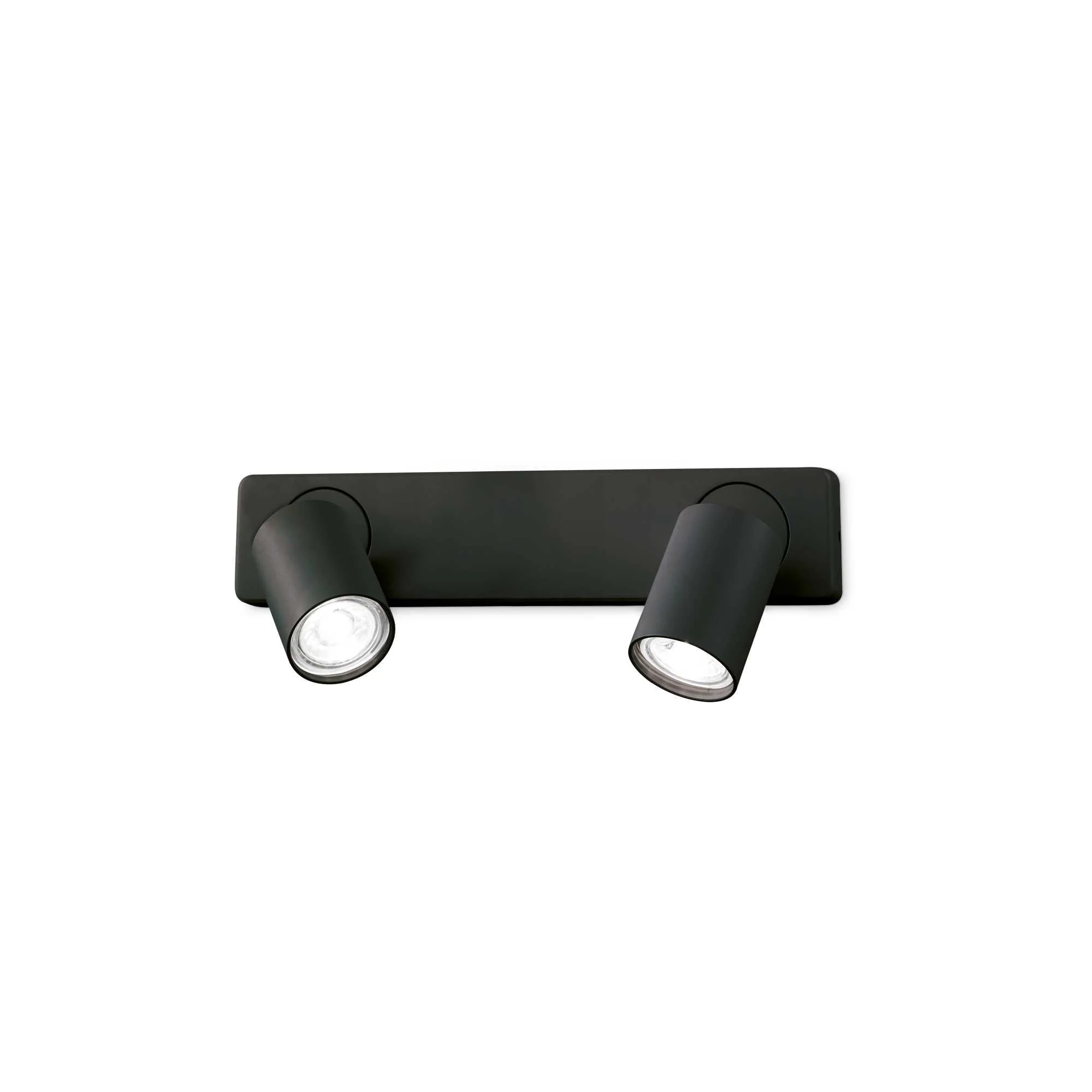 Rudy 1/2Lt Wall Light Fitting - Black/White Finish - Image 4