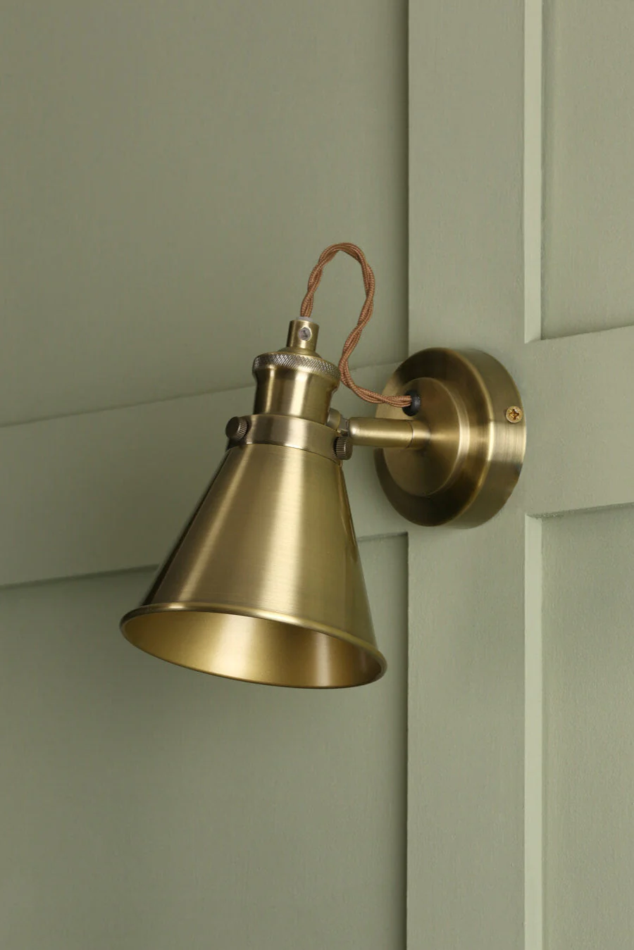 Rufus Single Spotlight Industrial Nickel/Antique Brass E14 - Image 11