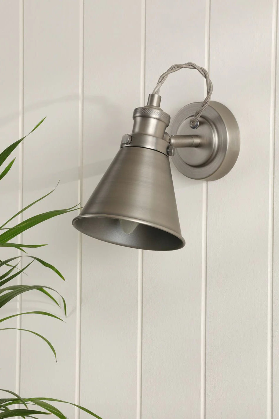 Rufus Single Spotlight Industrial Nickel/Antique Brass E14 - Image 4
