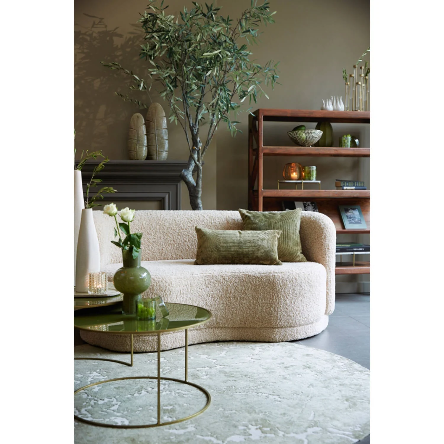 Ruhla Square/Rectangle Cushion - Beige/Mustard Finish - Image 6