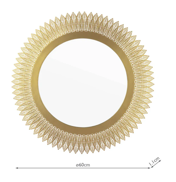 Rushden Mirror Gold 60cm - Image 4