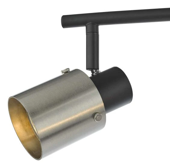 Ryan 4Lt Bar Spotlight - Brushed Nickel/Matt Black - Image 3