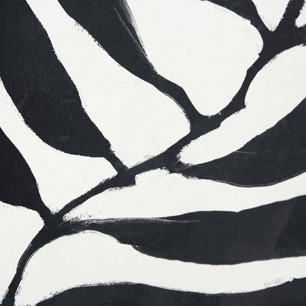 S/2 Black Leaf Print Canvases with Black Frames - Image 4