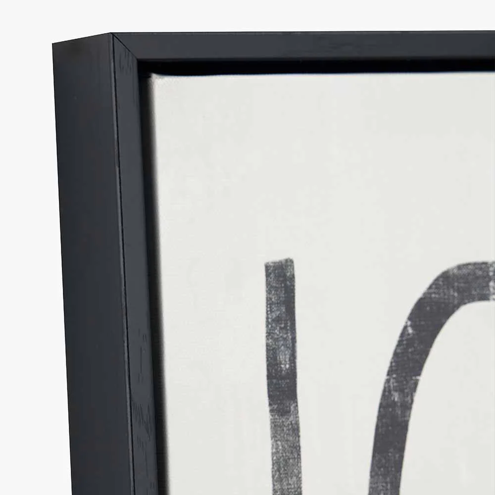 S/2 Black Squiggle Print Canvases with Black Frames - Image 2