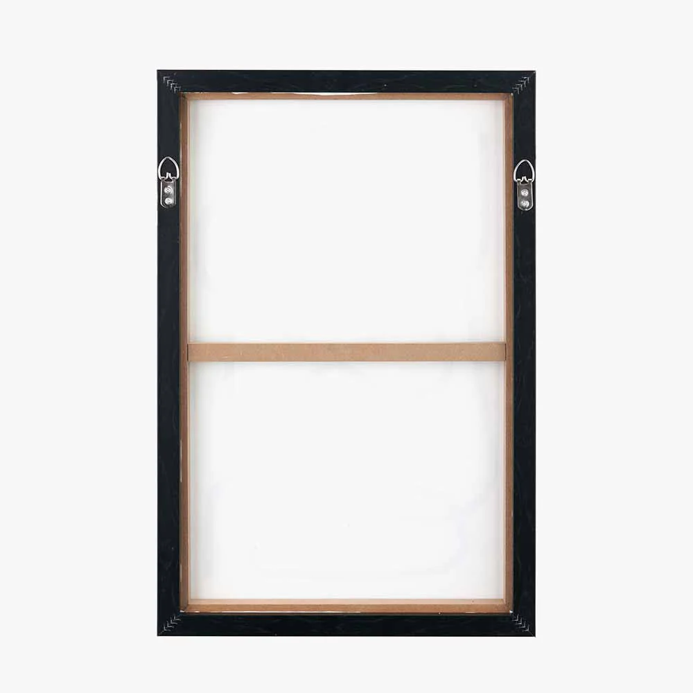 S/2 Black Squiggle Print Canvases with Black Frames - Image 7