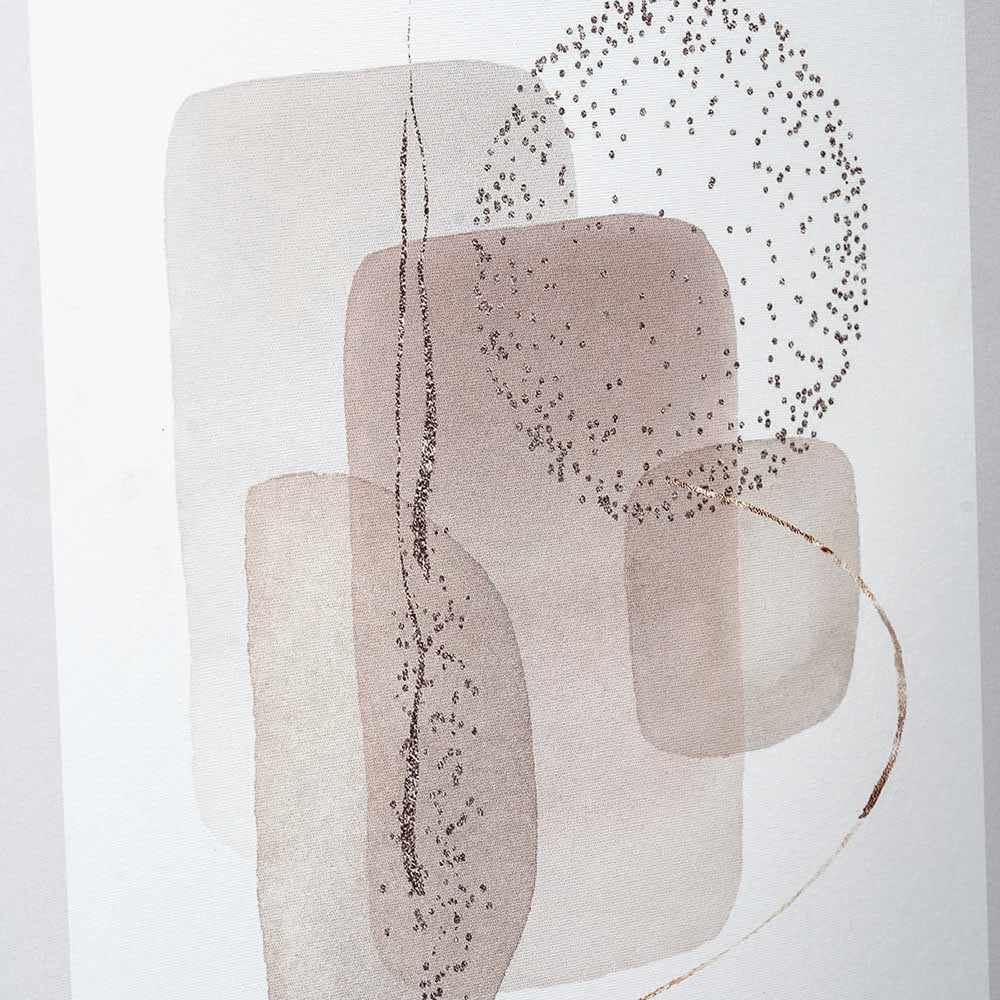 S/2 Natural Abstract Canvases with Natural Frame - Image 2