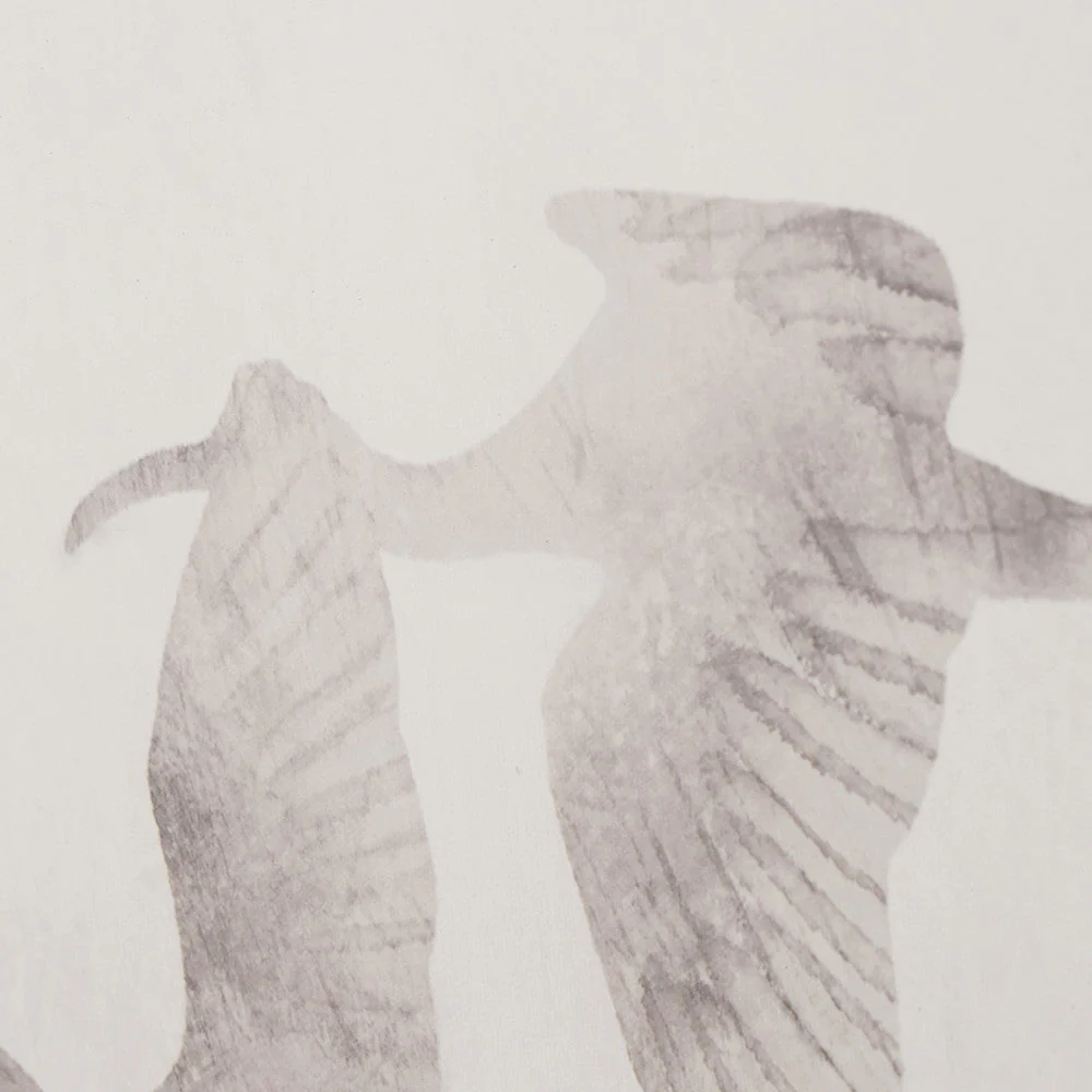 S/3 Natural and White Birds Canvases with Natural Frames - Image 9