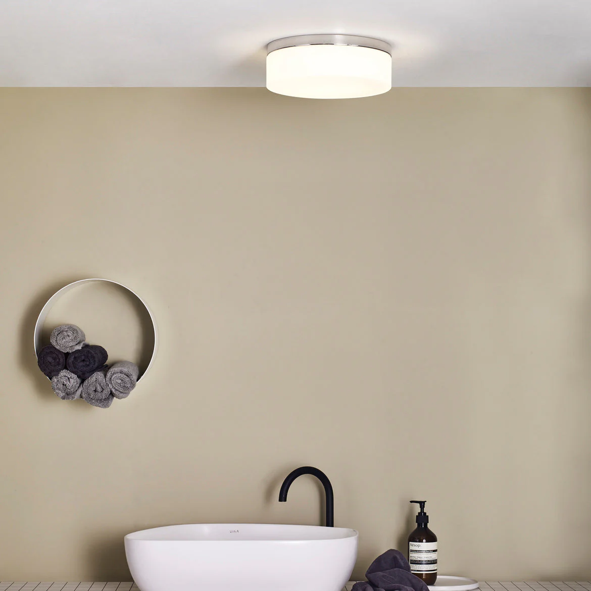 Sabina Flush Light IP44 Polished Chrome Small / Medium - Image 2