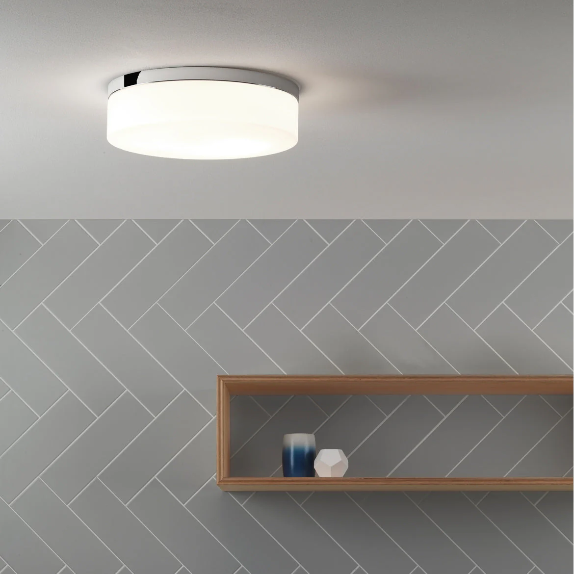 Sabina Flush Light IP44 Polished Chrome Small / Medium - Image 3