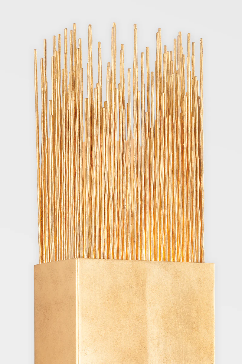 Sabine 2Lt Wall Sconce - Vintage Gold Leaf - Image 3