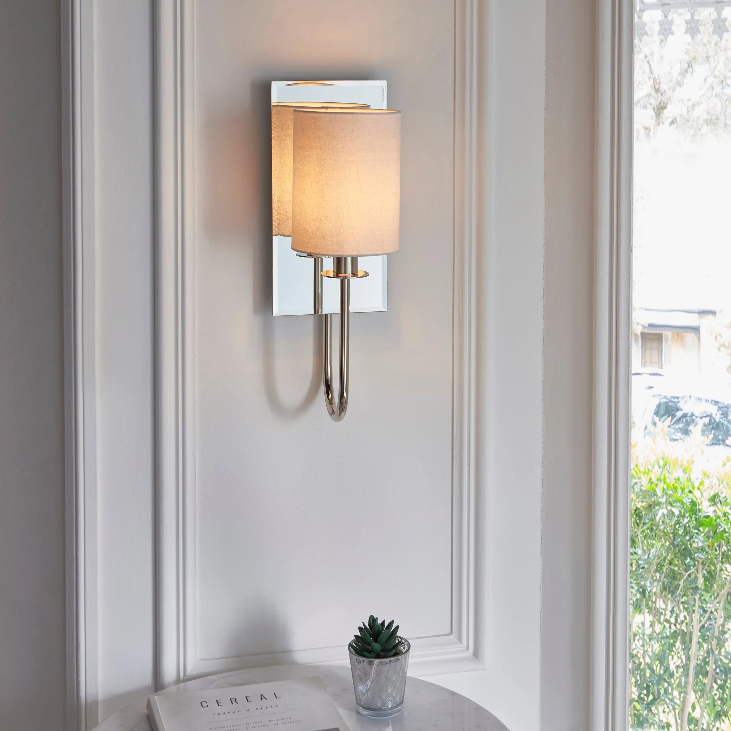 Sadie 1Lt Wall Light - Satin Brass / Bright Nickel - Image 15