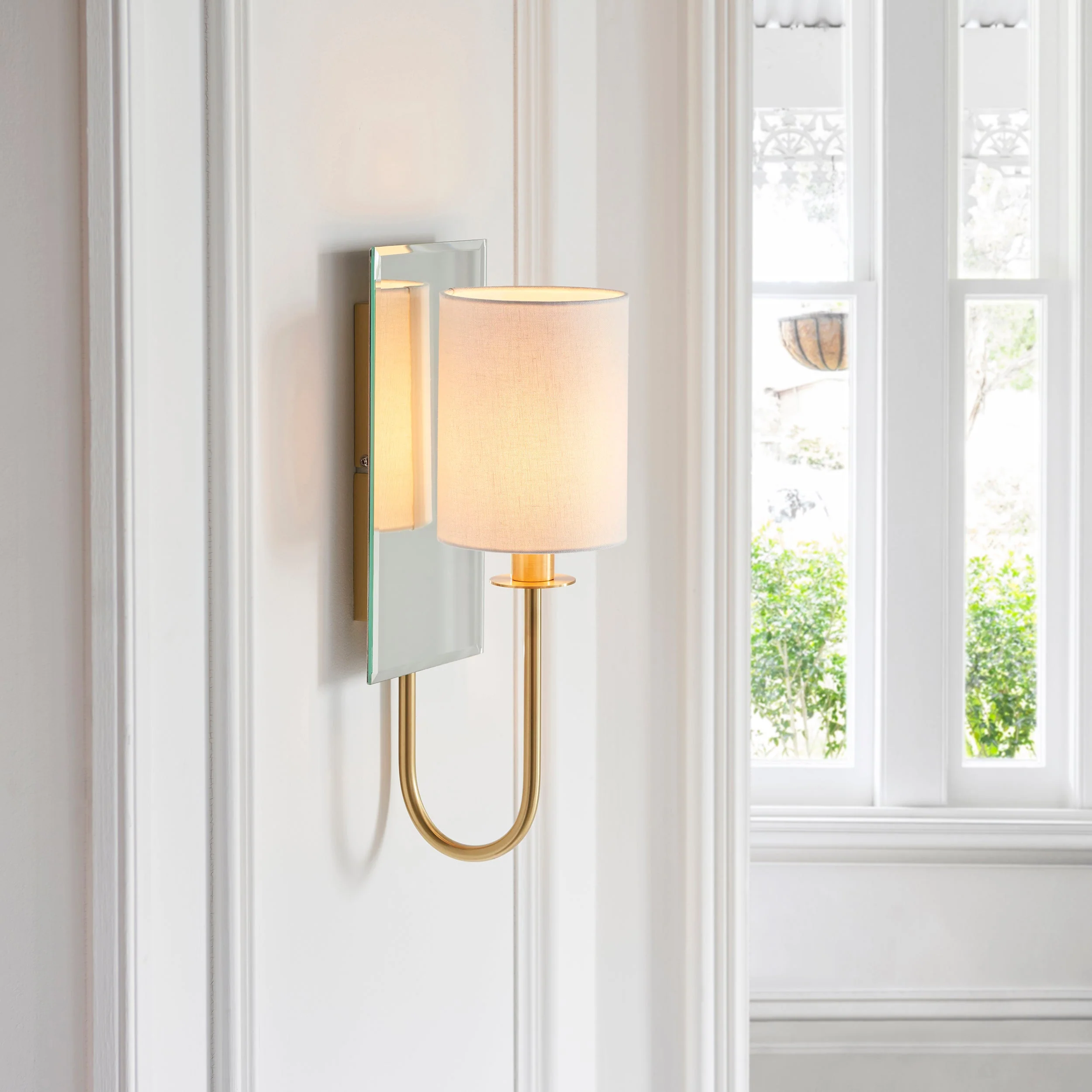 Sadie 1Lt Wall Light - Satin Brass / Bright Nickel - Image 5