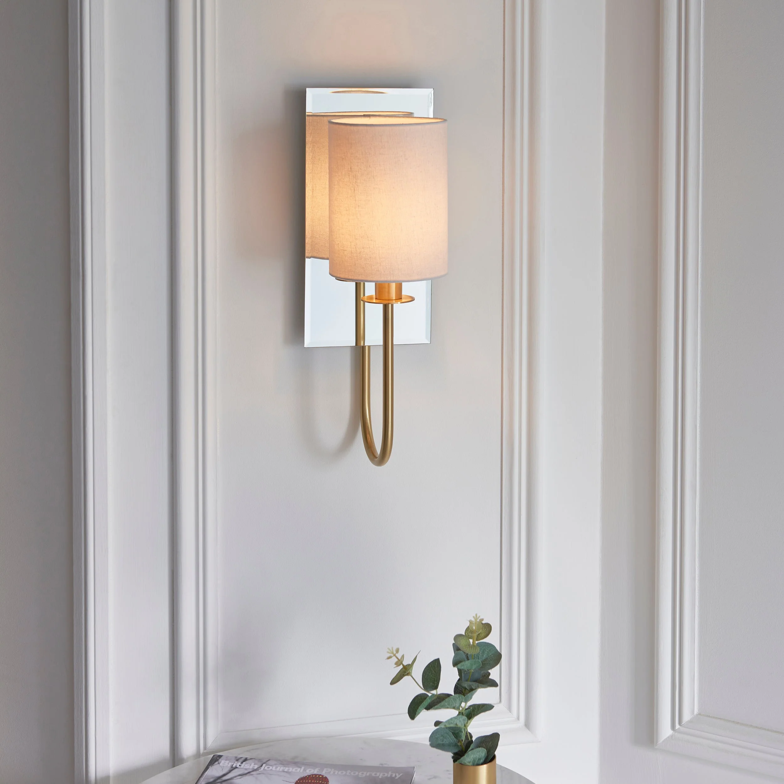 Sadie 1Lt Wall Light - Satin Brass / Bright Nickel - Image 7