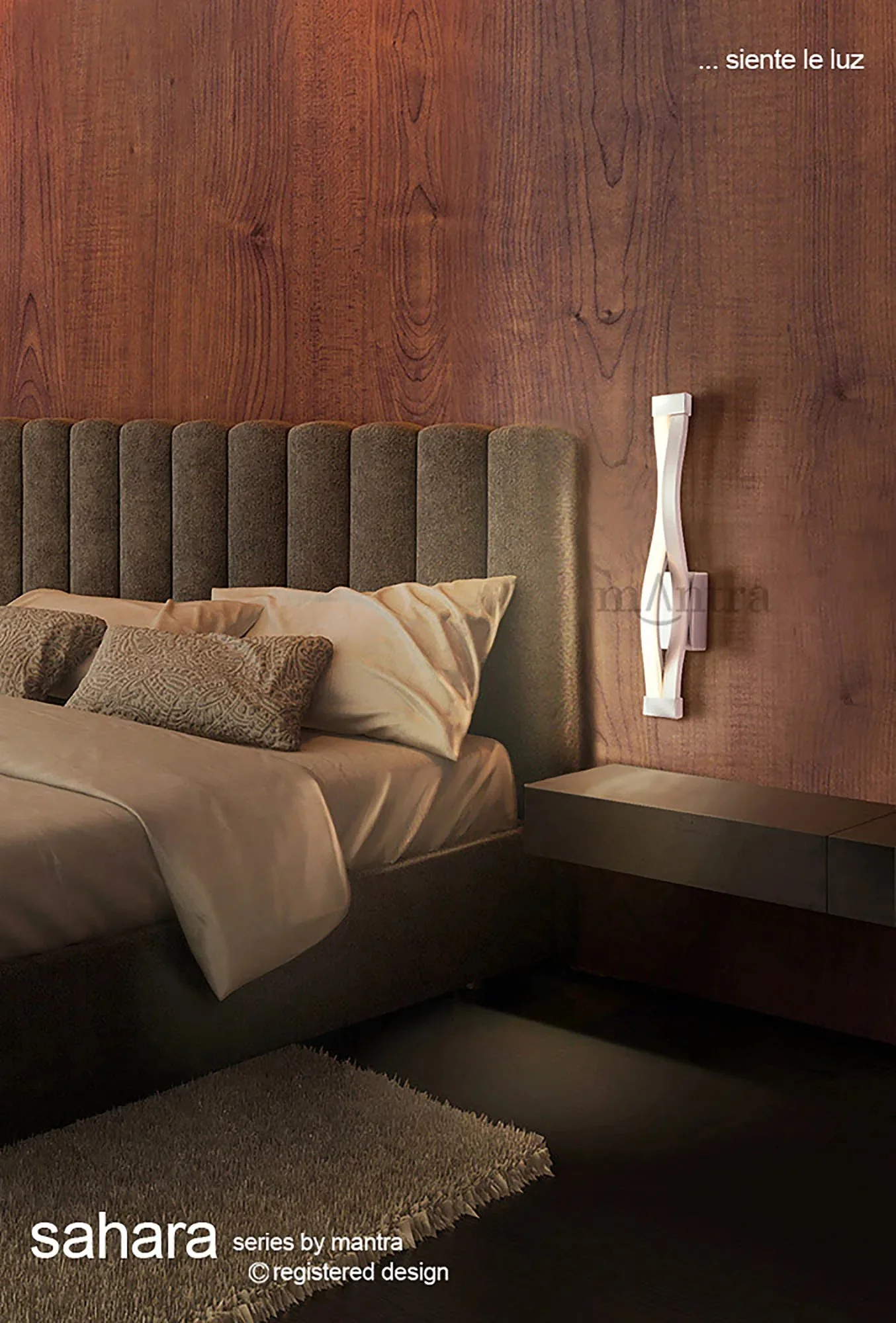 Sahara Brown Oxide LED Wall Lamp  - Brown/Silver - Image 3