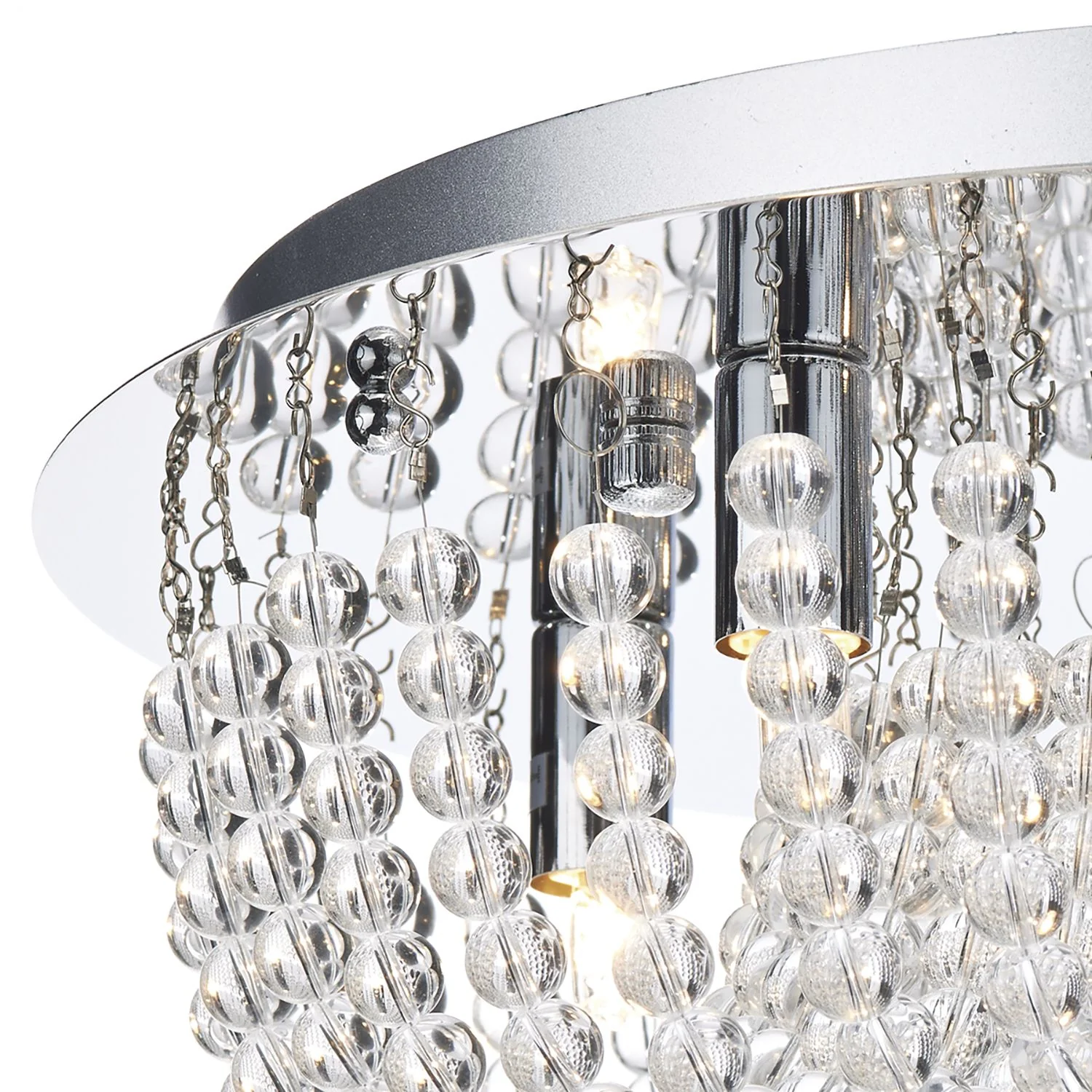 Saigon 5 Light Flush Polished Chrome / Clear - Image 5