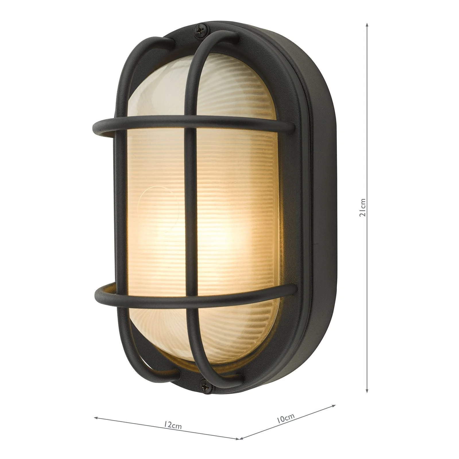Salcombe Outdoor Wall Light IP44 - Matt Black - Image 3