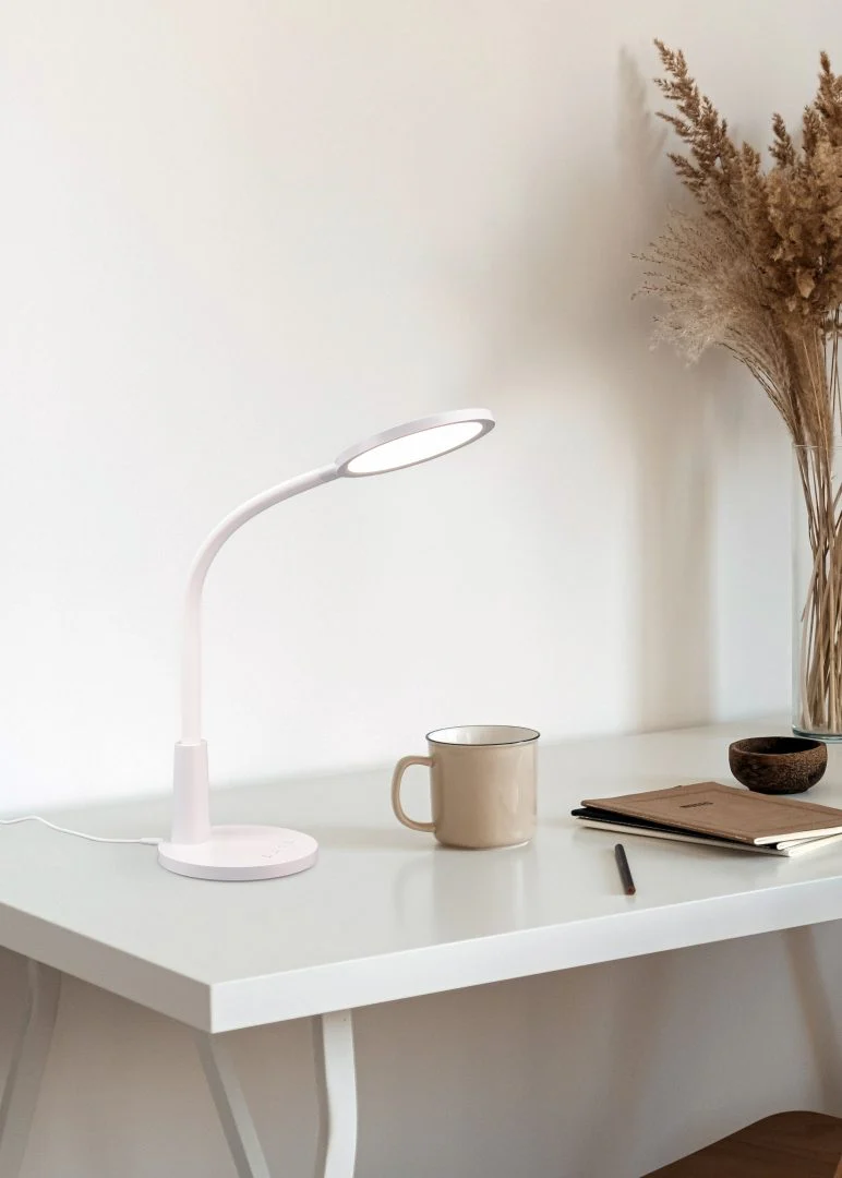 Sally LED Task/Reading Table Lamp - White/Black - Image 5