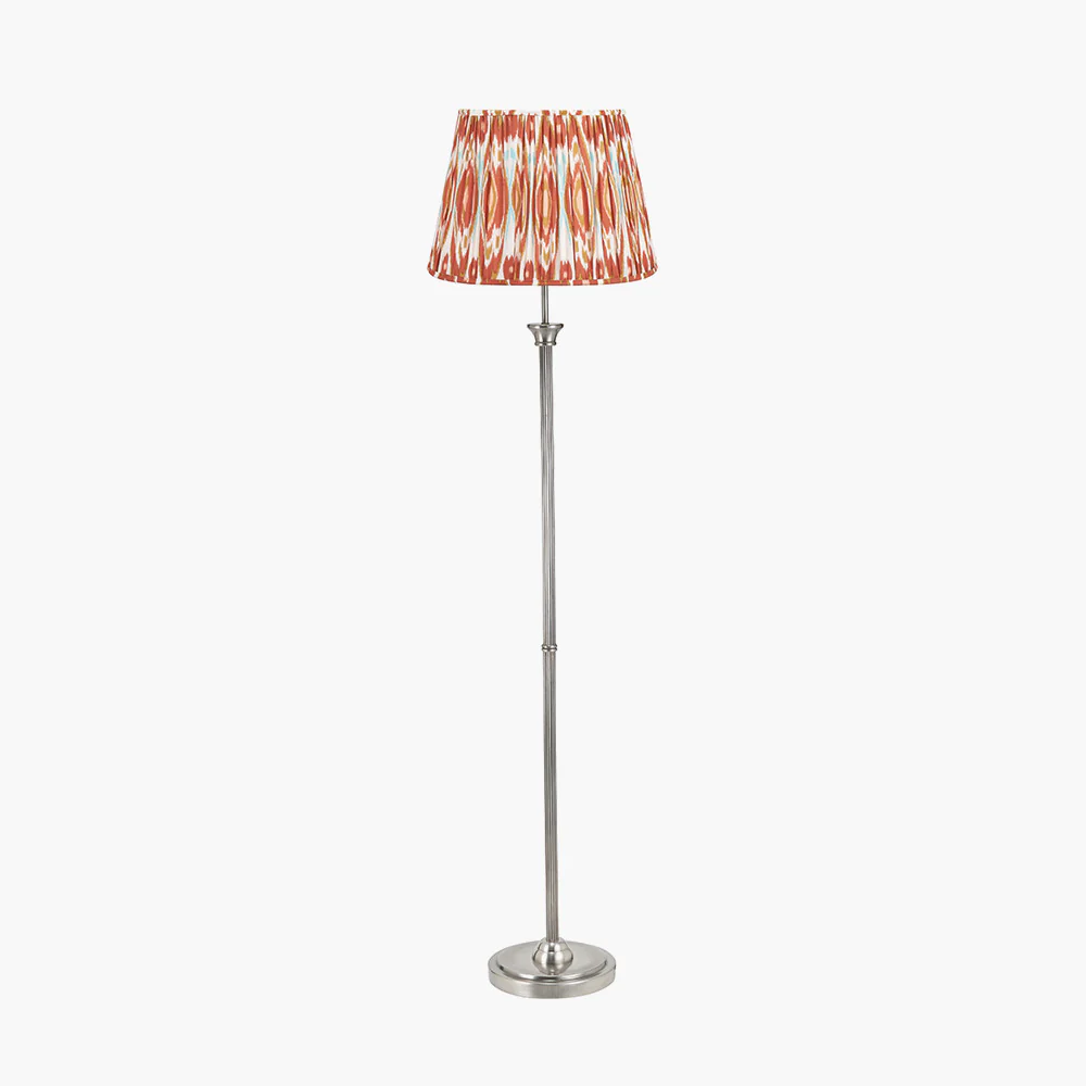 Salvatore Antique Silver Floor Lamp - Choice of Shade - Image 2