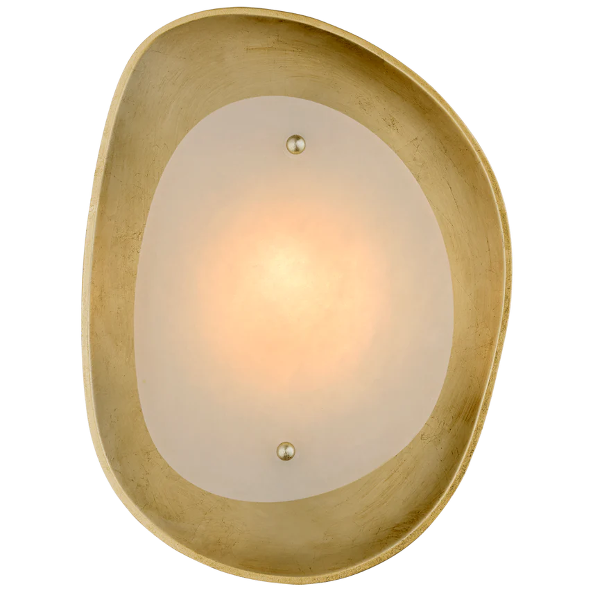 Samos Sculpted LED Wall Sconce - Silver Leaf/Gild - Image 2