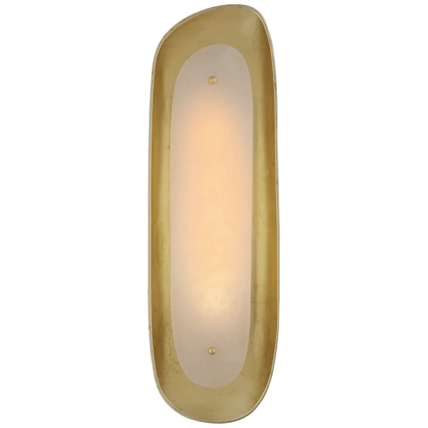 Samos Sculpted LED Wall Sconce - Silver Leaf/Gild - Image 4