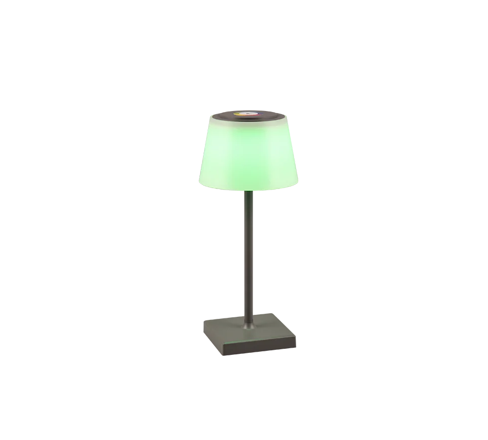 Sanchez LED Outdoor Rechargeable Table Lamp - Anthracite/White - Image 9