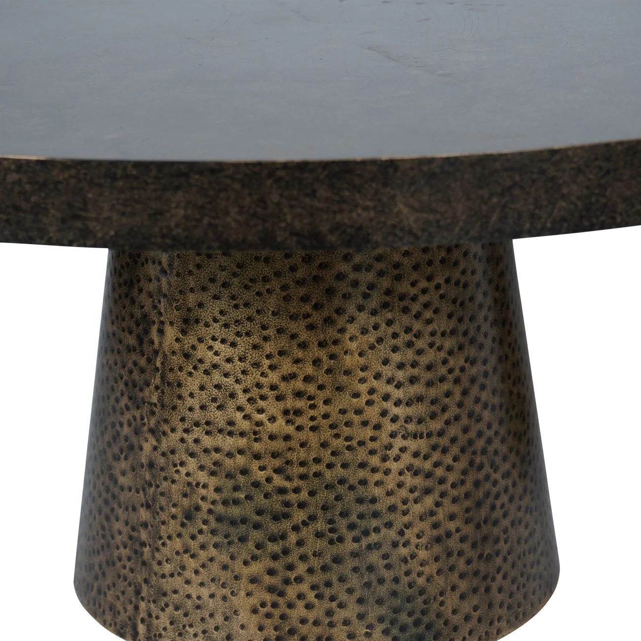 Sandbanks Set of 2 Iron Coffee Tables in Rustic Antique Gold - Image 4