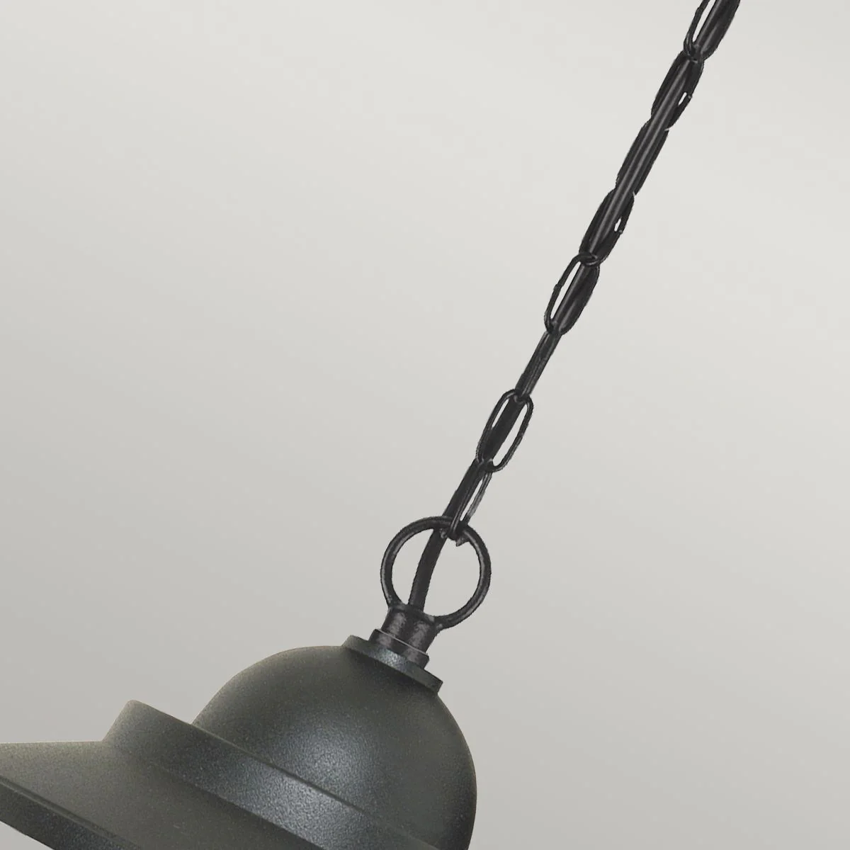Sandown 1 Light Chain Lantern - Black IP44 E27 - Image 4
