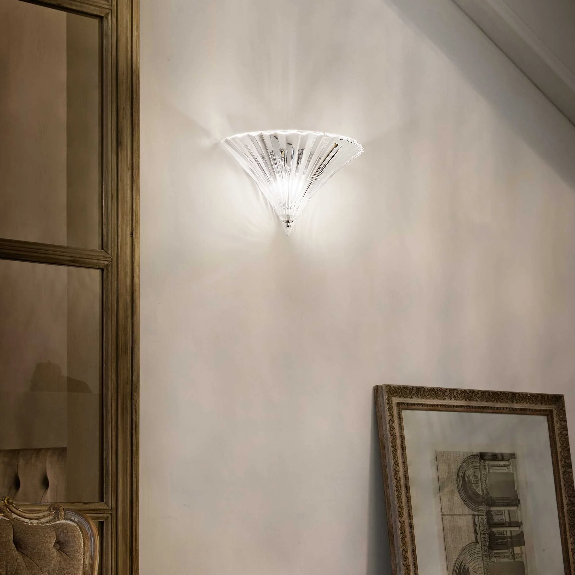 Santa Wall Light - Gold/Clear Finish - Image 5