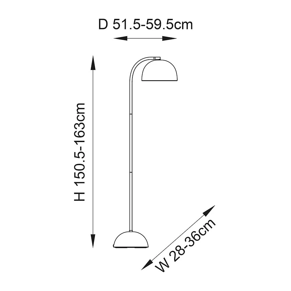 Saoph Floor Lamp - Matt Black Finish E27 - Image 10