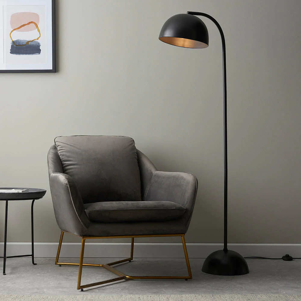 Saoph Floor Lamp - Matt Black Finish E27 - Image 2
