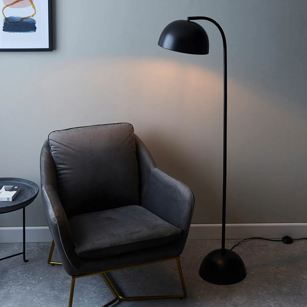 Saoph Floor Lamp - Matt Black Finish E27 - Image 4