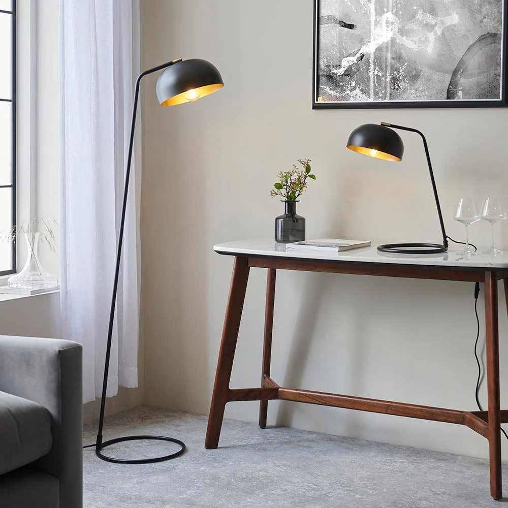 Saoph New Floor Lamp - Matt Black Finish  E27 - Image 7