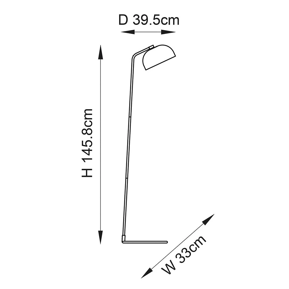 Saoph New Floor Lamp - Matt Black Finish  E27 - Image 9