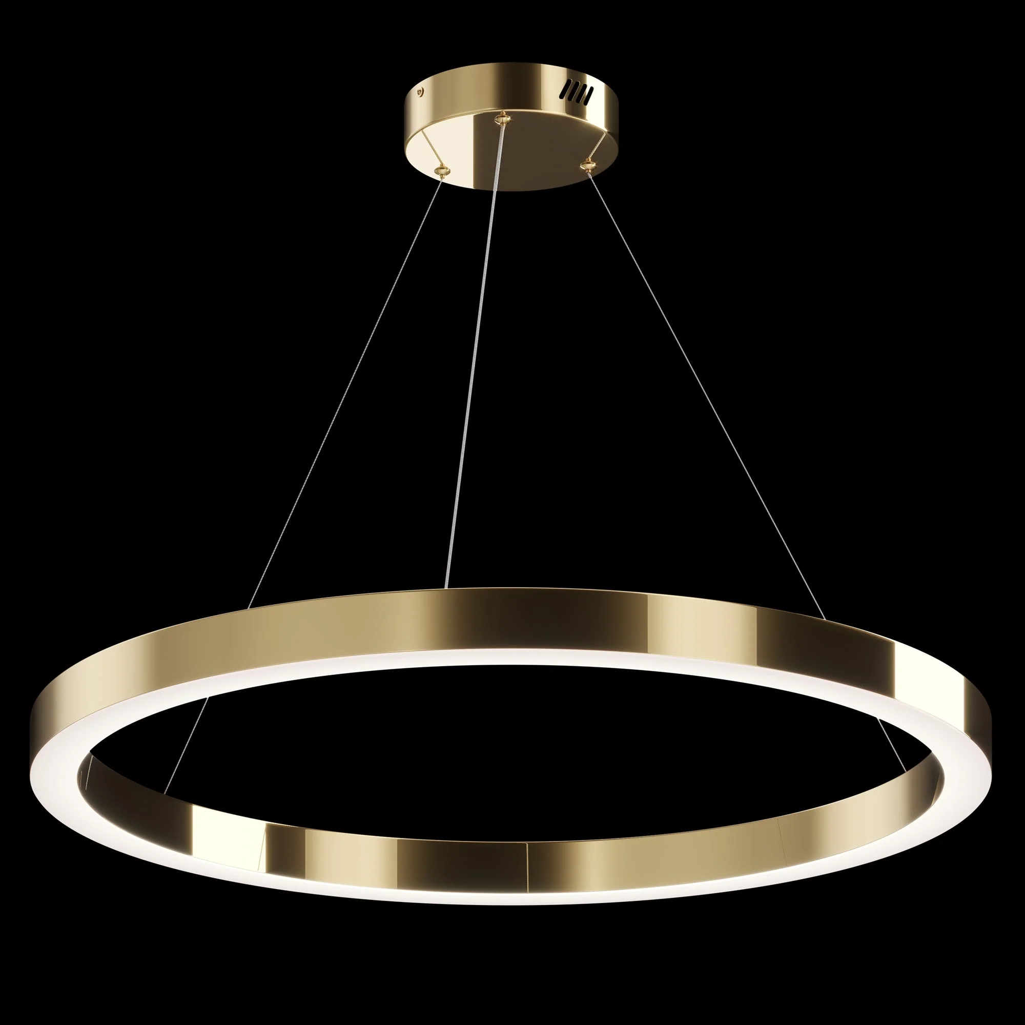 Saturno Small/Medium/Large LED Hanging Light - Brass Finish - Image 12