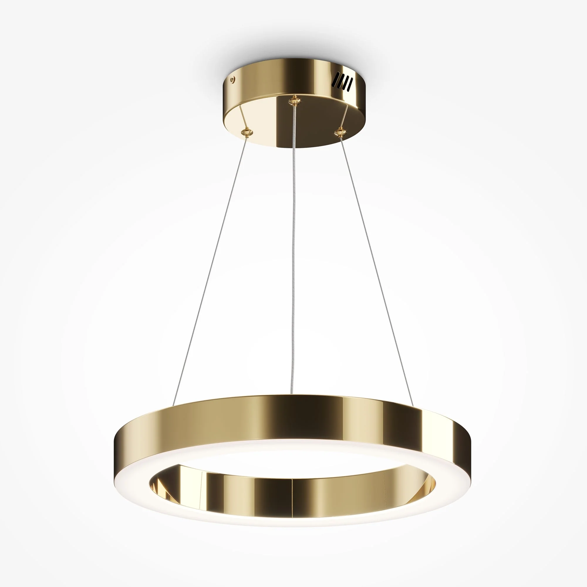Saturno Small/Medium/Large LED Hanging Light - Brass Finish - Image 17