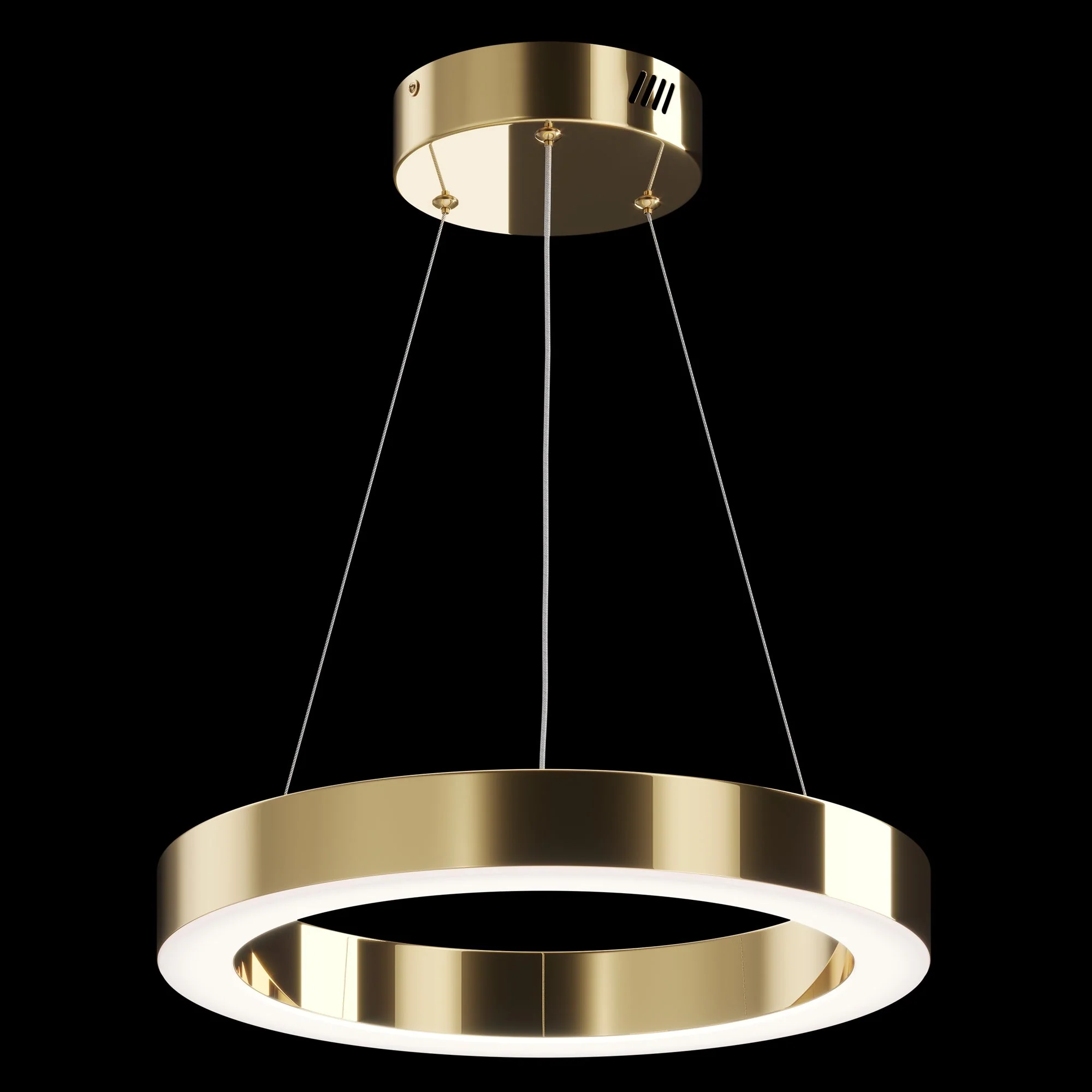 Saturno Small/Medium/Large LED Hanging Light - Brass Finish - Image 2
