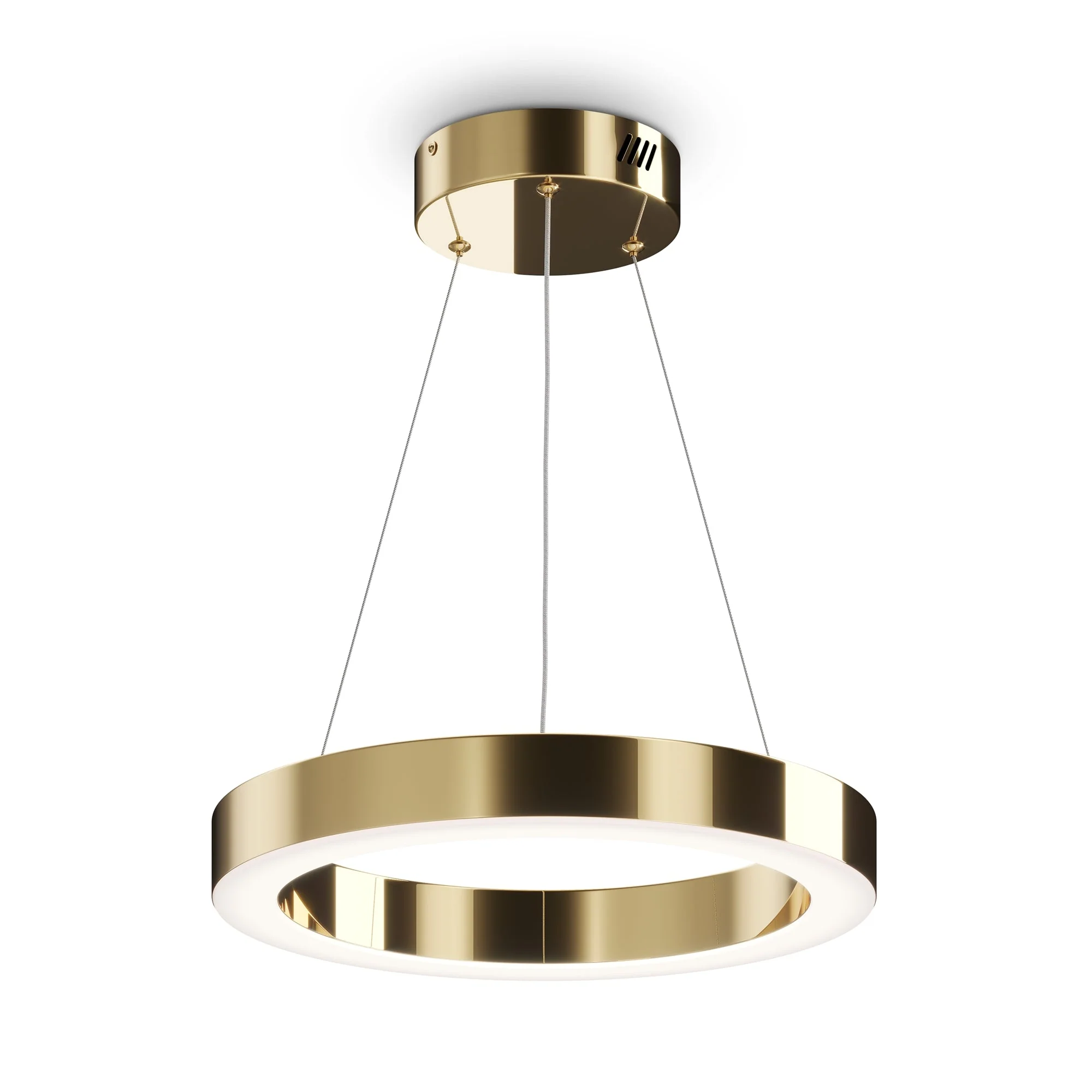 Saturno Small/Medium/Large LED Hanging Light - Brass Finish - Image 3