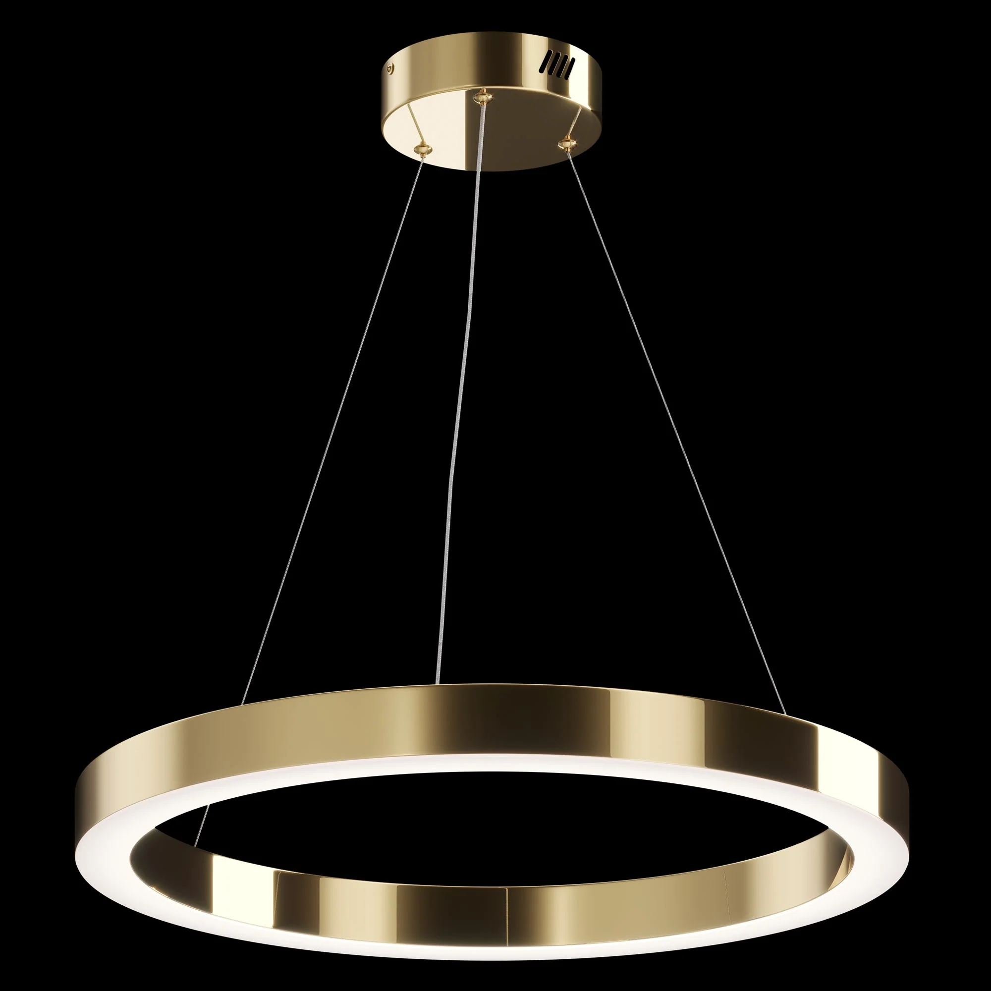 Saturno Small/Medium/Large LED Hanging Light - Brass Finish - Image 7