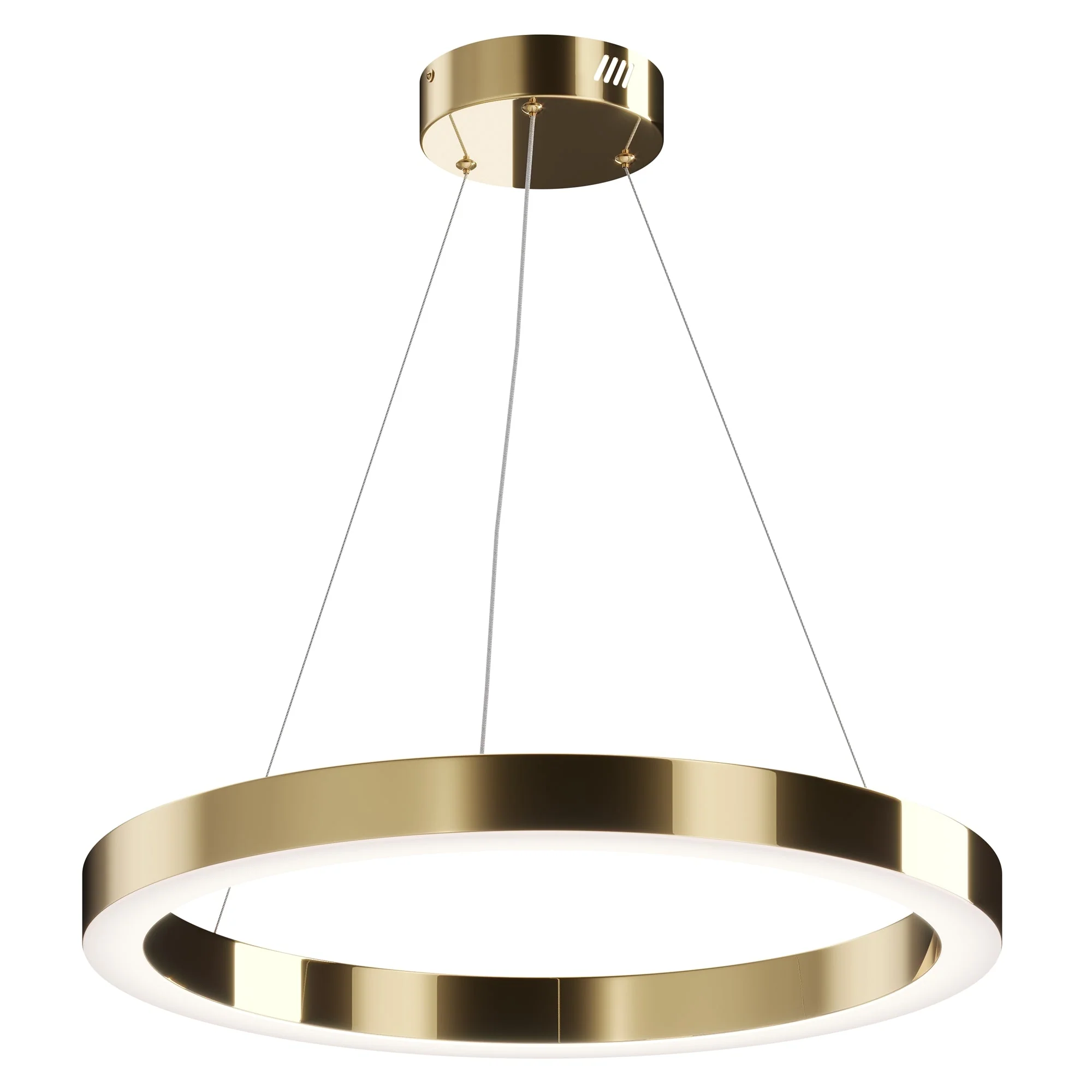 Saturno Small/Medium/Large LED Hanging Light - Brass Finish - Image 8