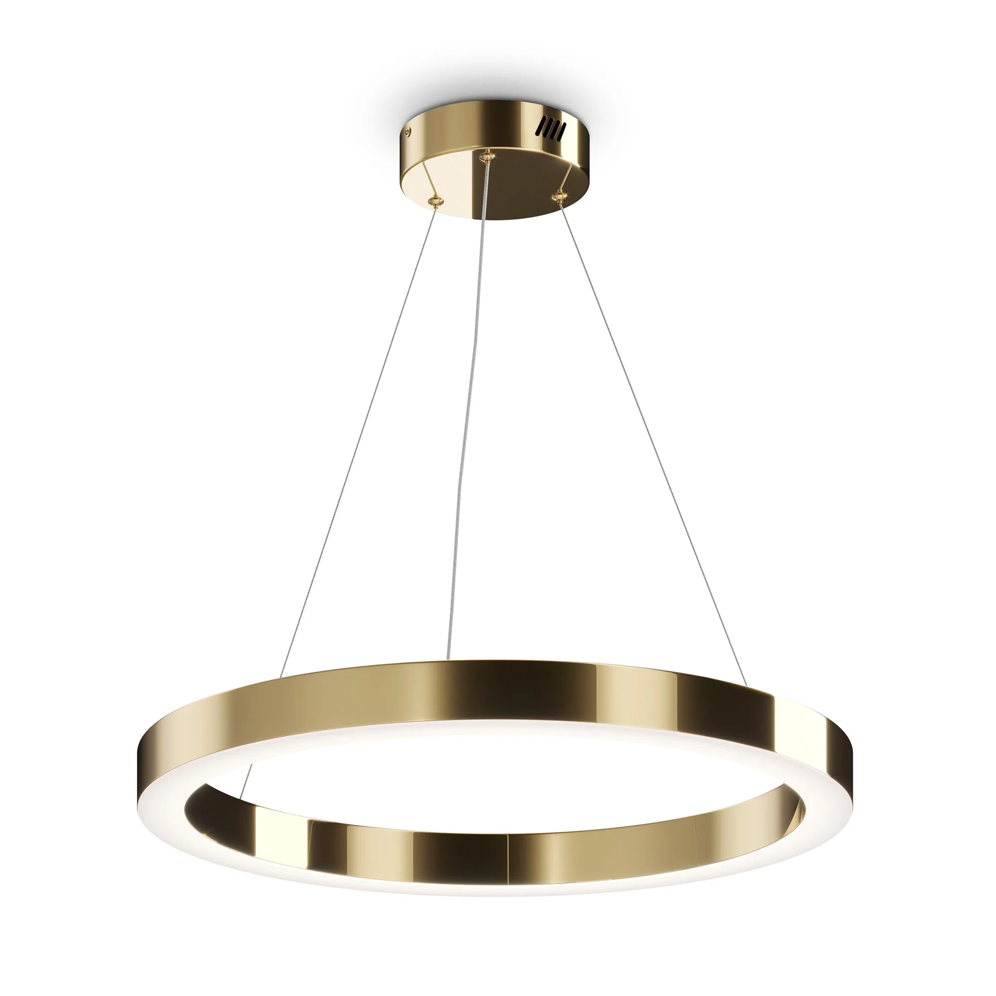 Saturno Small/Medium/Large LED Hanging Light - Brass Finish - Image 9
